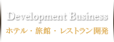 Development Business　ホテル・旅館・レストラン開発