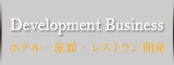 Development Business　ホテル・旅館・レストラン開発